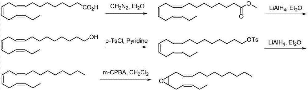 Synthetic method of tea geometrid tea geometrid