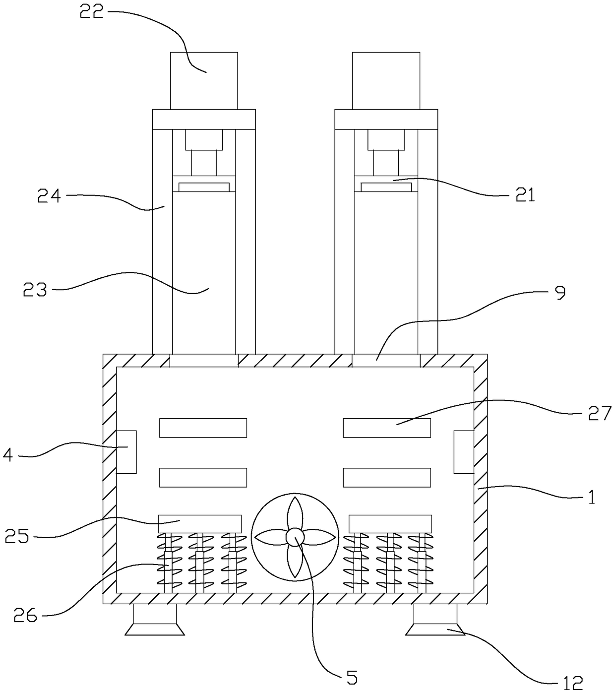 Wire pipe cutting device with the dust collecting function