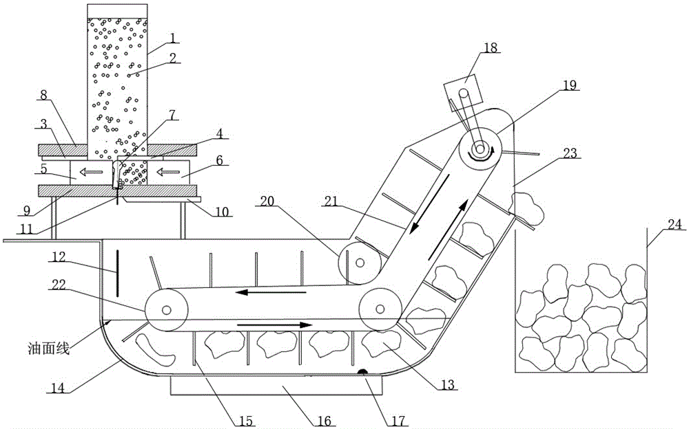 Automatic fried dough stick machine