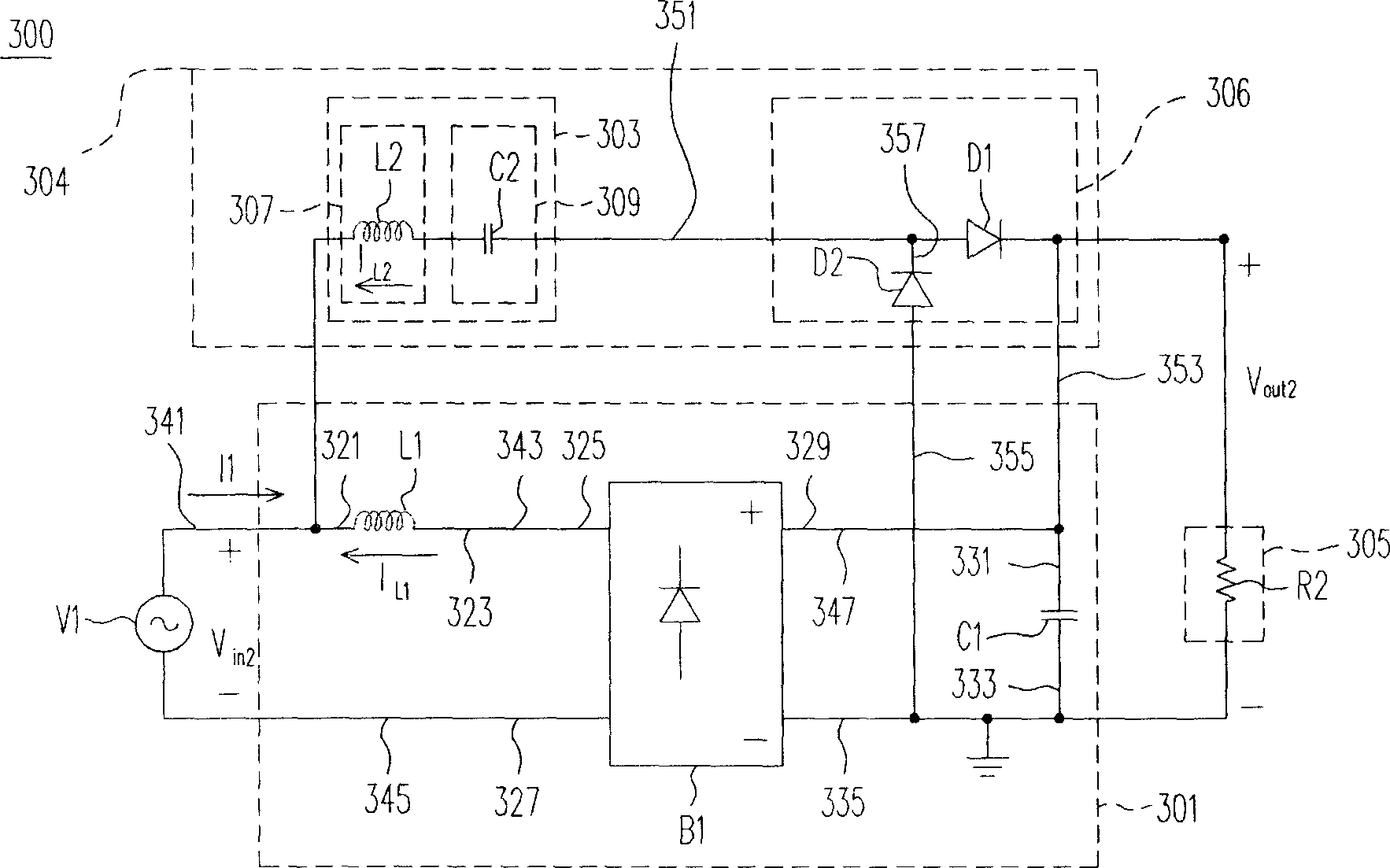 Power factor correcting device