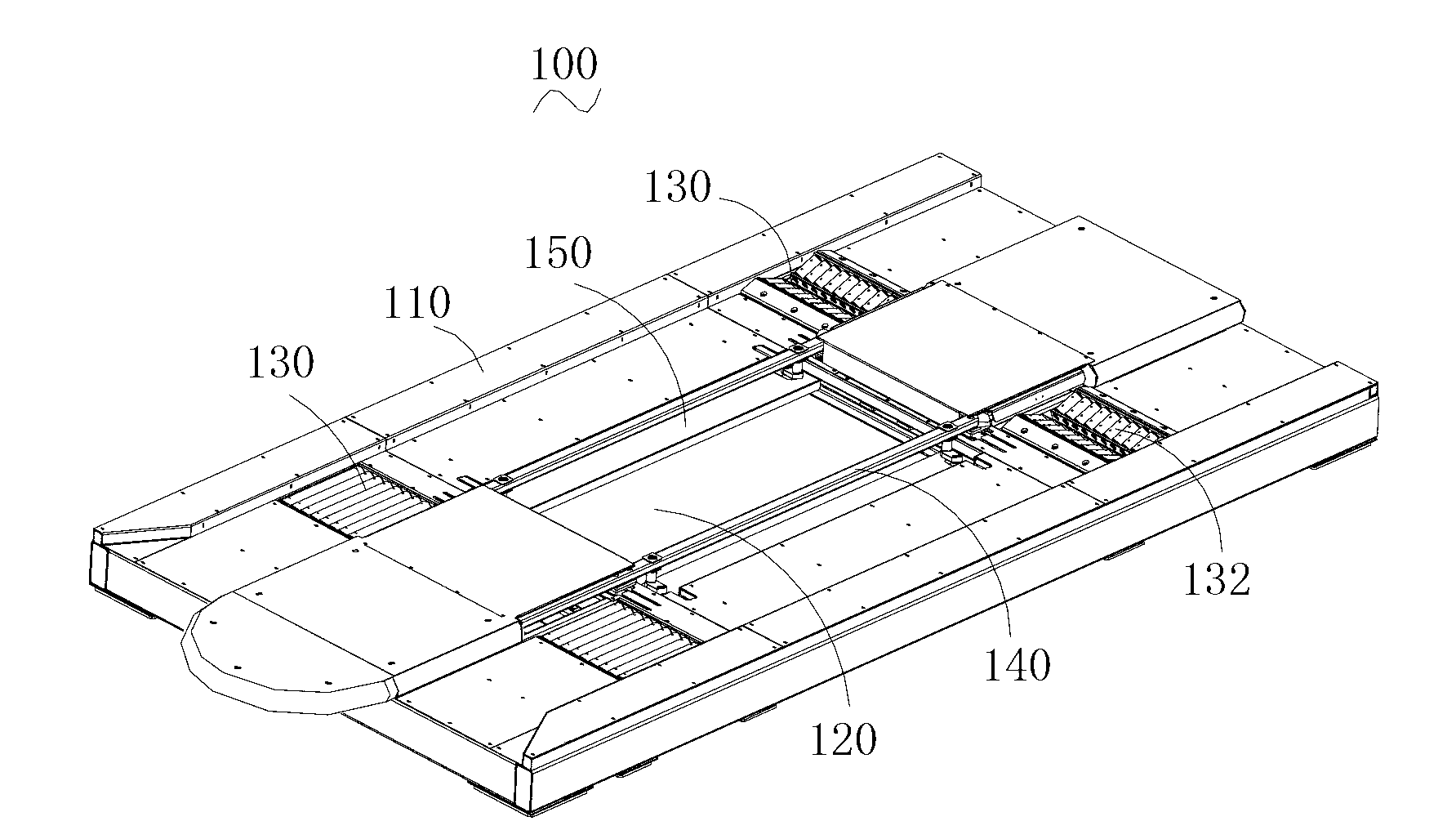 Electric car chassis battery charging and replacing station and battery replacing method using same