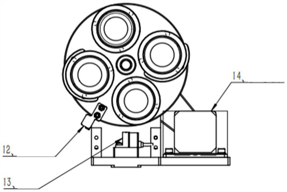 Multi-station automatic switching type opticalpath device and spectrograph