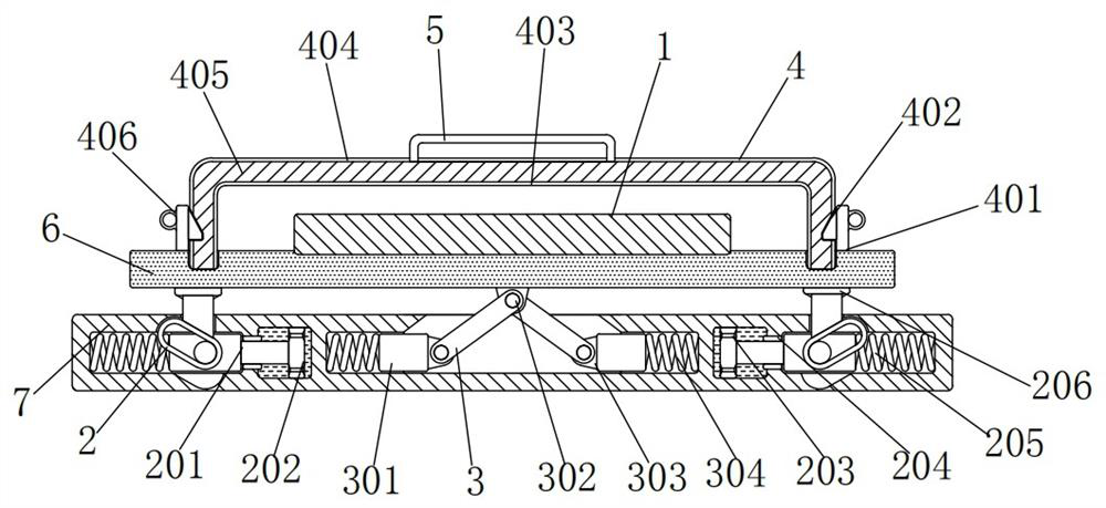 Embedded CPU connecting device with anti-vibration function and connecting method