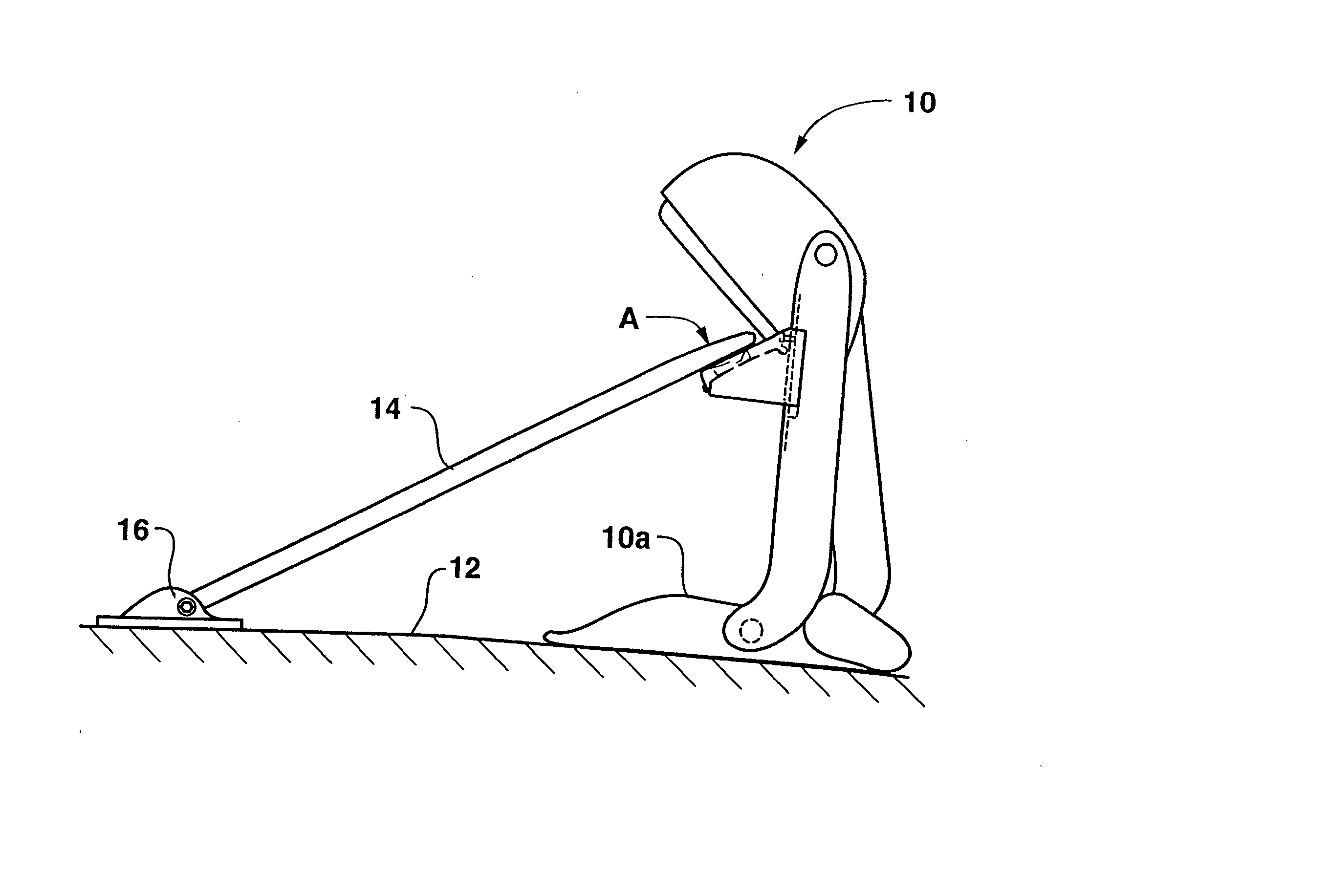 Mirror stabilizer arm connector assembly