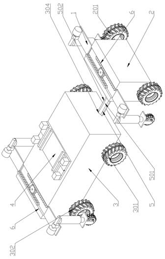 Pipeline obstacle crossing robot with anti-toppling function