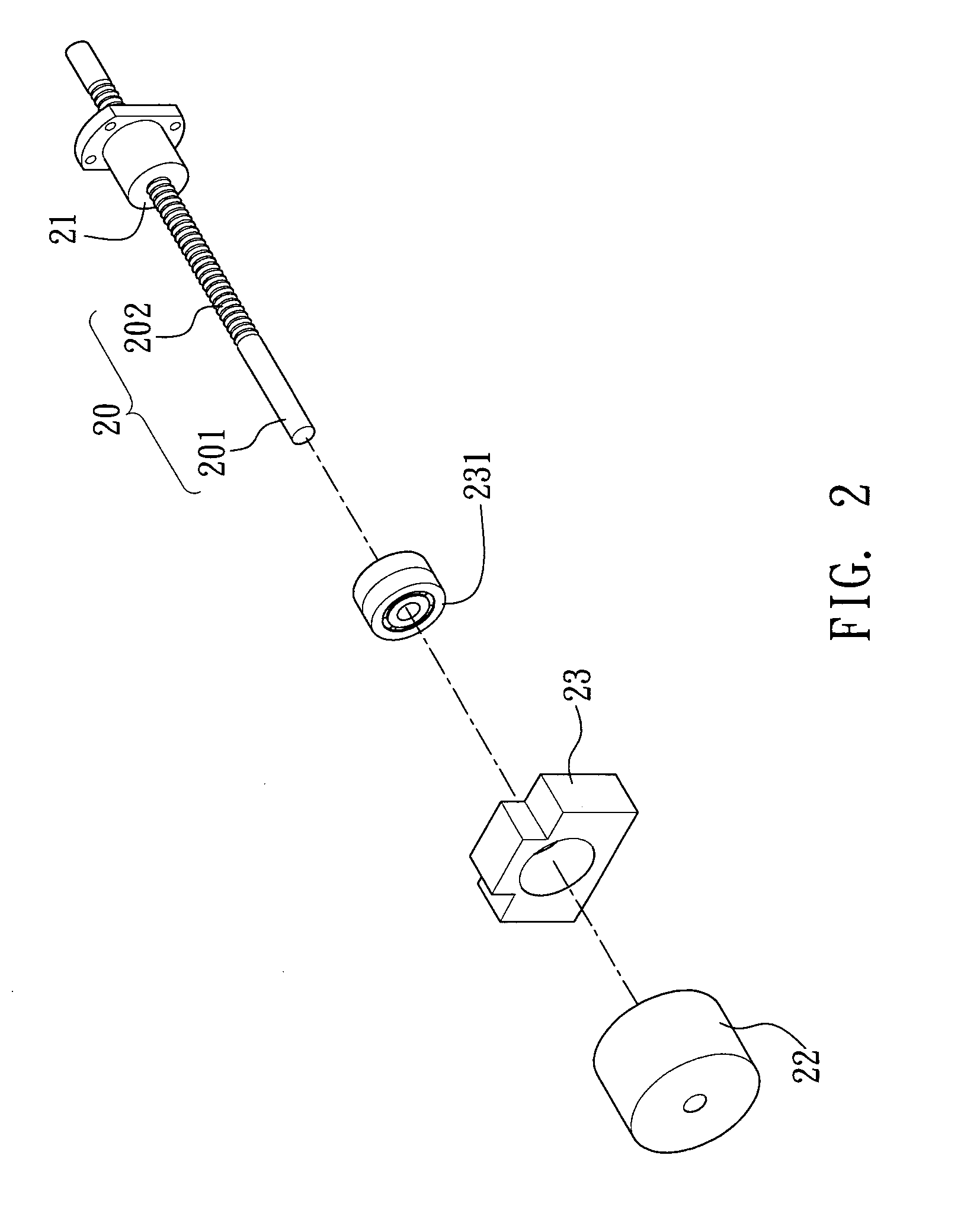 Screw type inerter mechanism