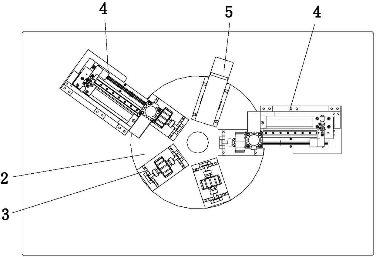 Clamp spring assembling machine for rotor