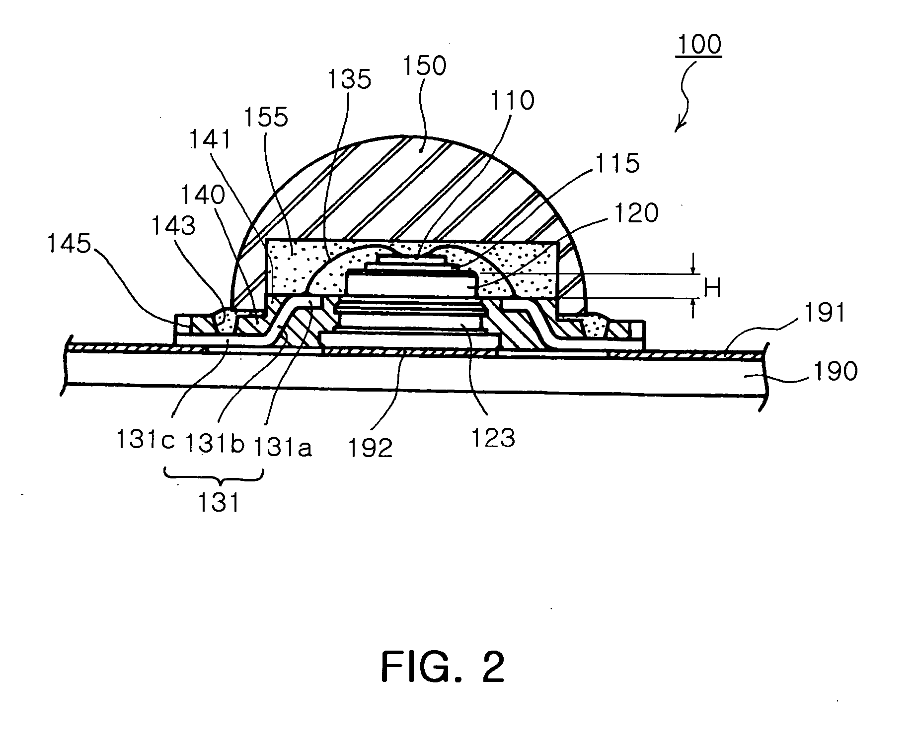 High power LED package and fabrication method thereof