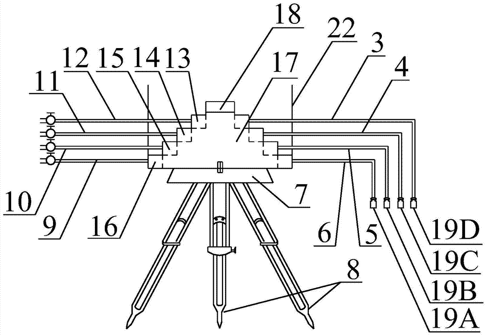 Measuring instrument for rainfall erosion process and its measuring method