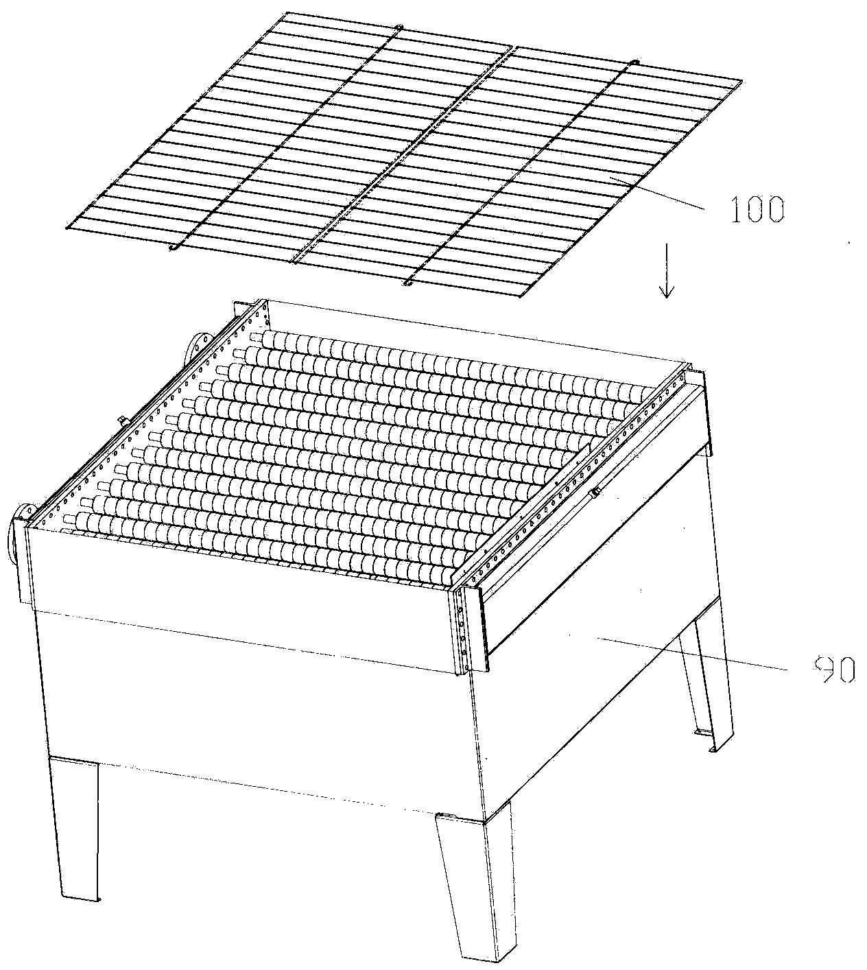 Industrial quenching oil cooler