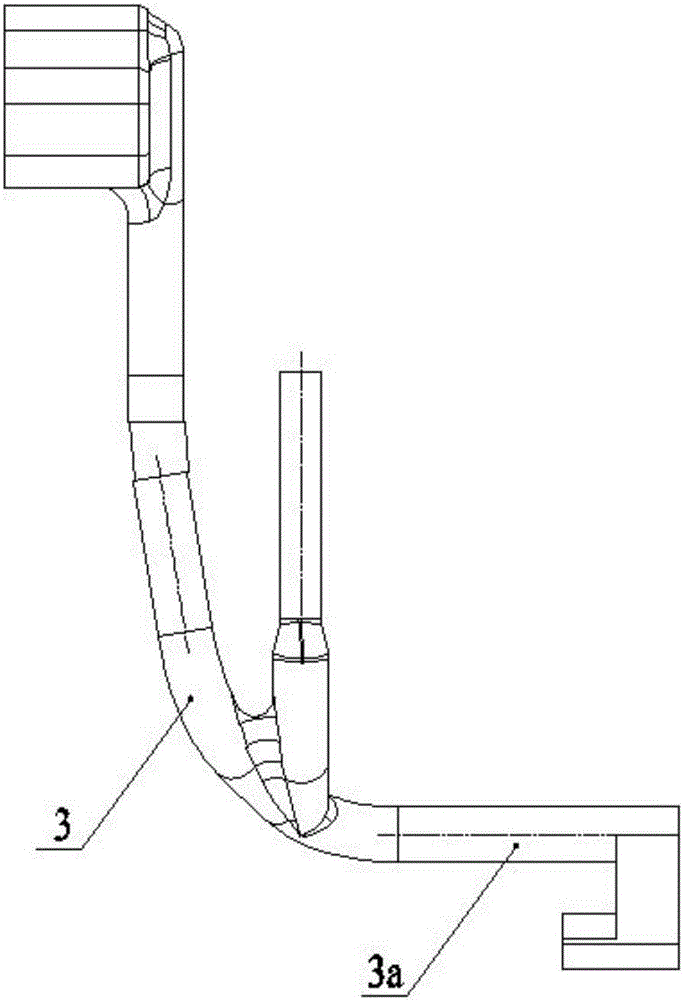 Die and method for avoiding shrinkage and slag inclusion of metal mold aerospace casting