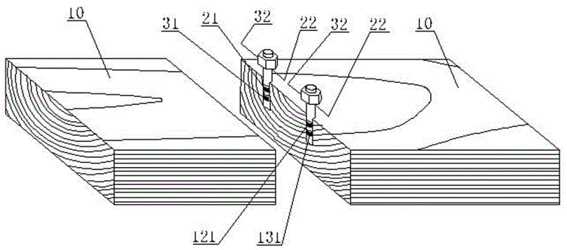 Method for measuring moisture content gradient in drying process of woods and measuring sensor used for the method