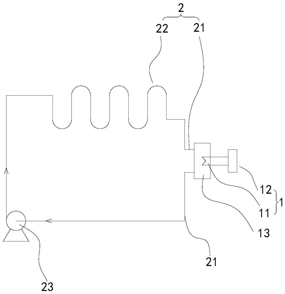 Refrigerating system for fruit and vegetable refrigeration house