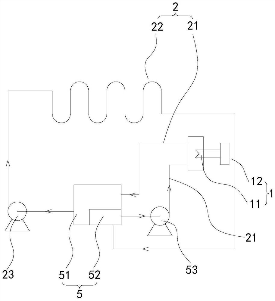 Refrigerating system for fruit and vegetable refrigeration house