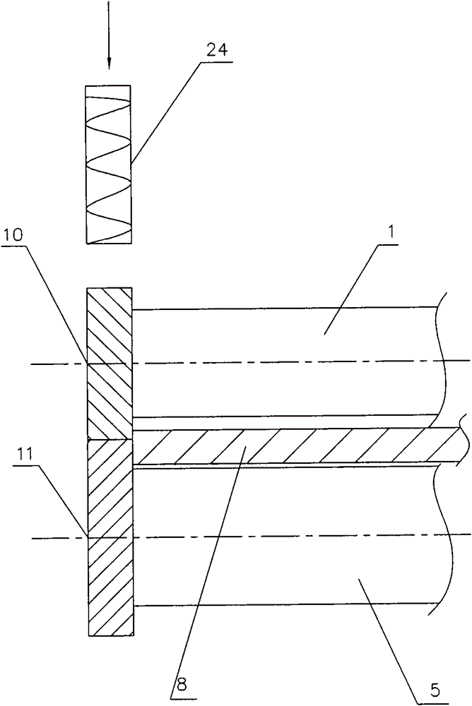 Transverse plastic-sealed diode lead wire straightening machine