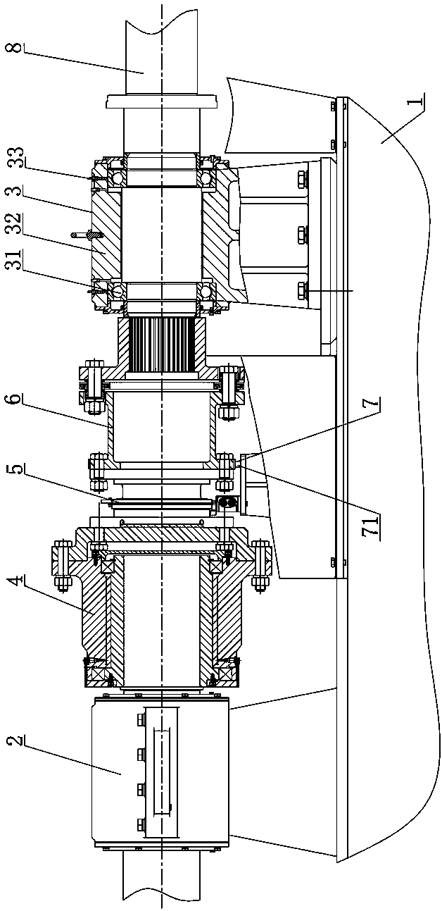 Transmission safety device used in transmission experiment