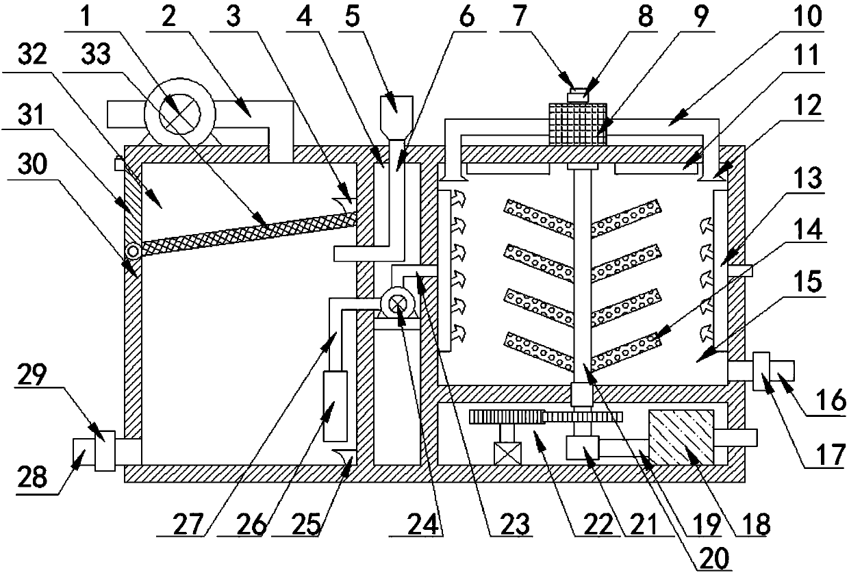 Atomization-type sewage purifying device