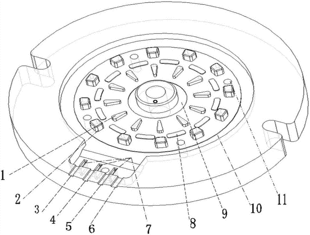 Motor stator packaging mold