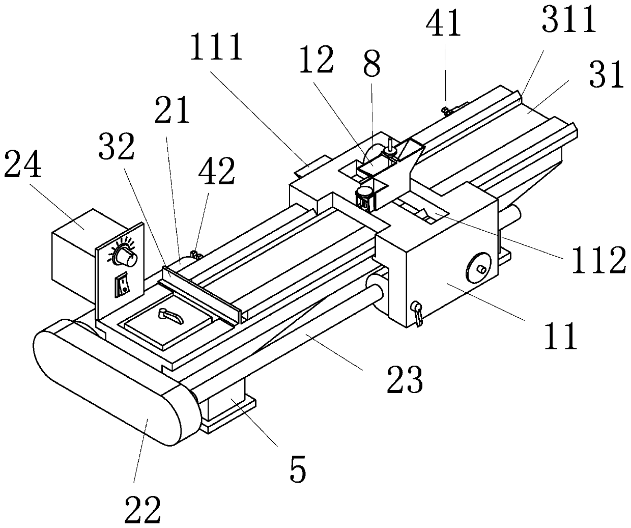 Rapid powder spreading device for powder plate rolling and compounding