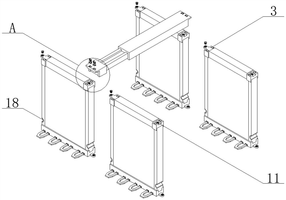 Assembly type indoor wallboard assembly structure of building main body