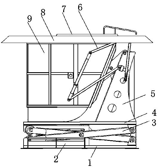 A garbage buried collection box for urban and rural garbage collection