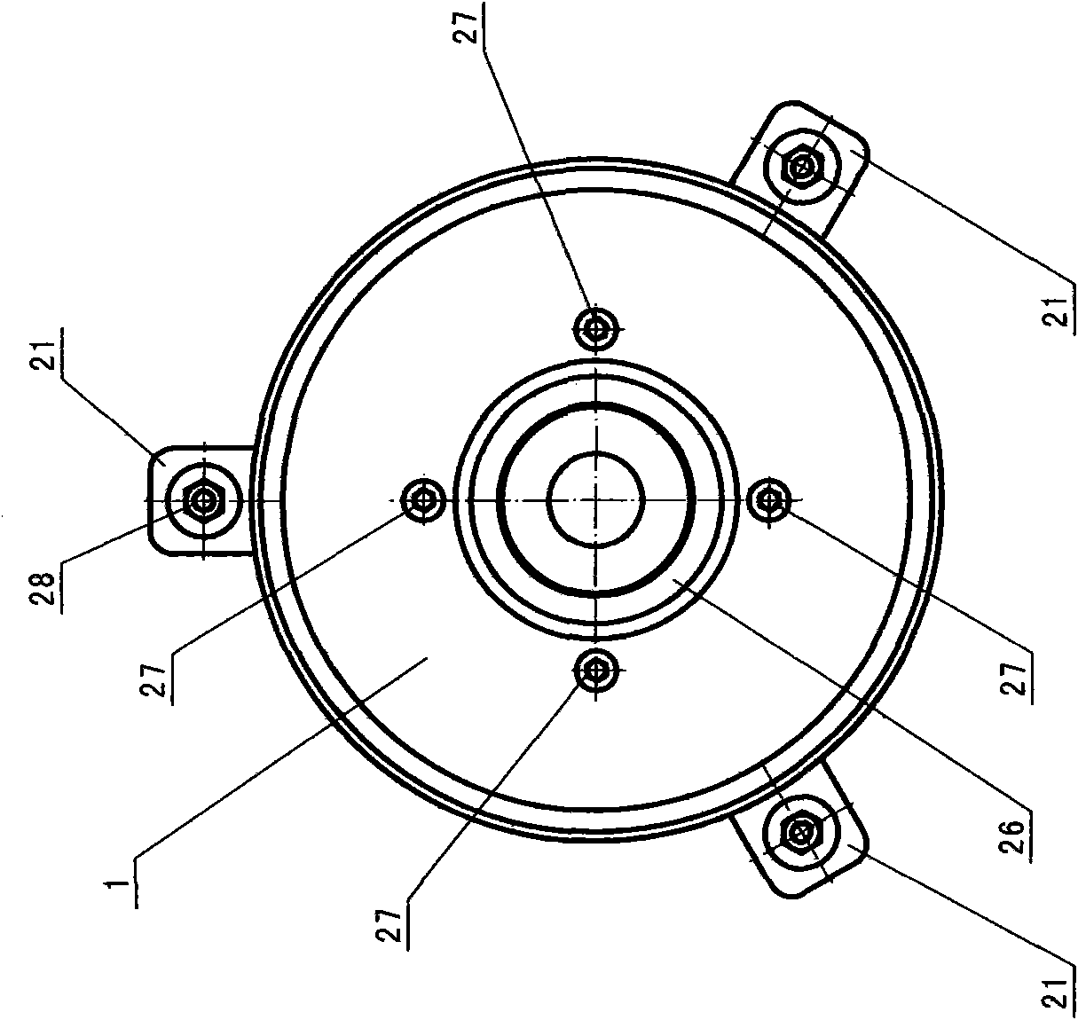 Mechanical speed-increasing booster of anti-explosion diesel engine