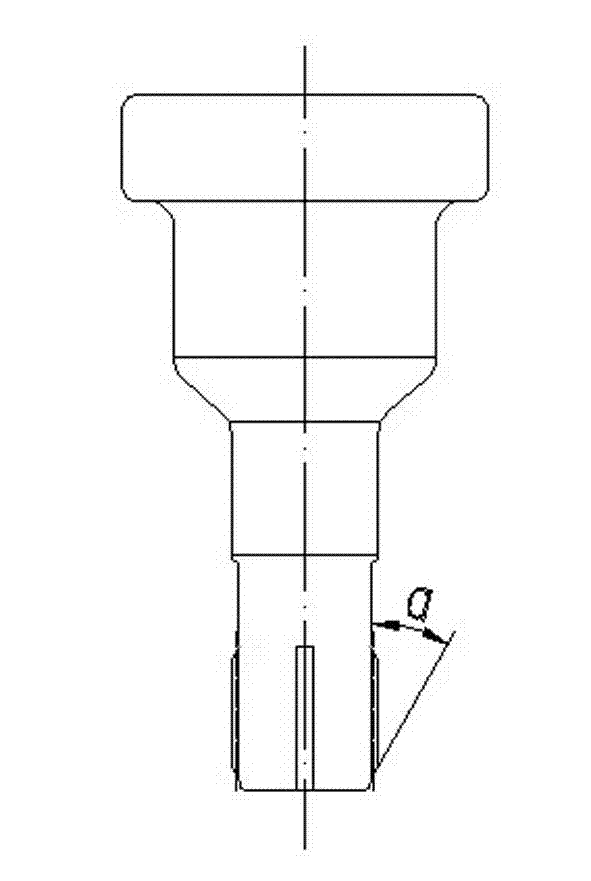 Cold extrusion mold for blind hole inner spline