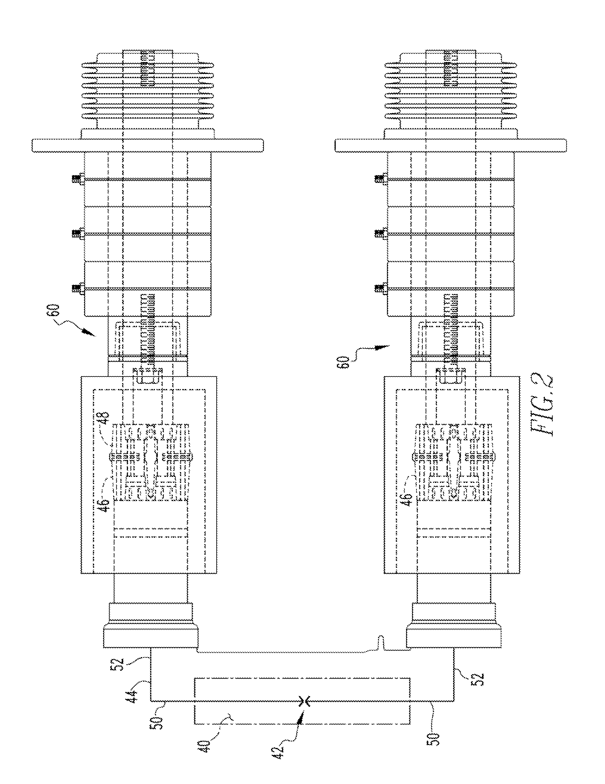 Switchgear spout design