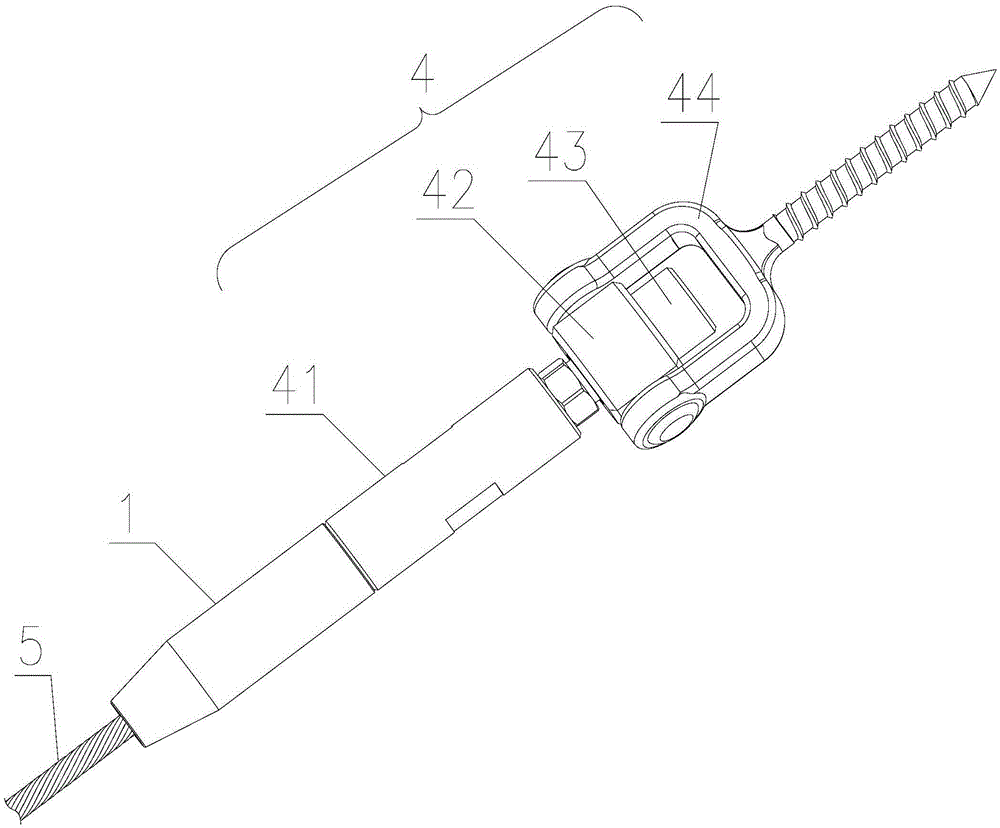 Guardrail steel cable quick locking device