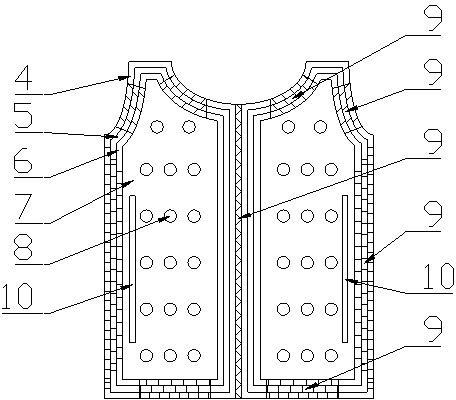 Waistcoat with self-defense and health-care functions