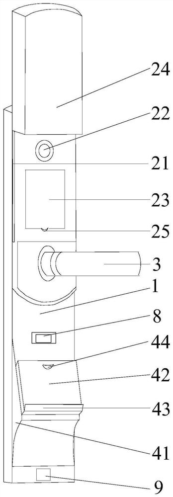 Public security management lock and system based on identity card unlocking and using method thereof