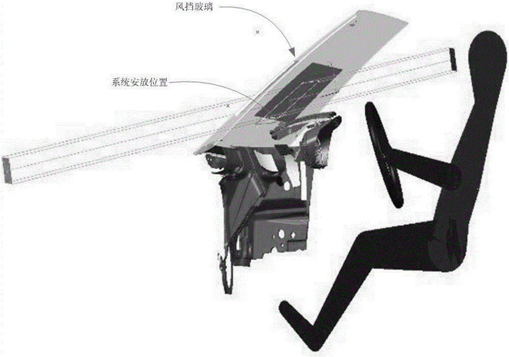 Vehicle-mounted light-small head-up display (HUD) system