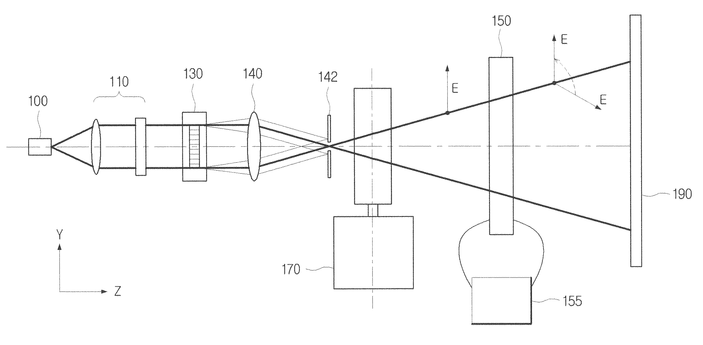 Projection display apparatus for suppressing speckle noise