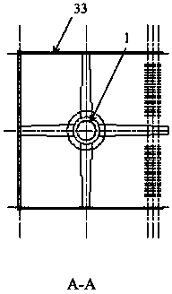 Cable terminal pole used for fracture of single circuit in double-circuit same-tower parallel-framed power transmission line