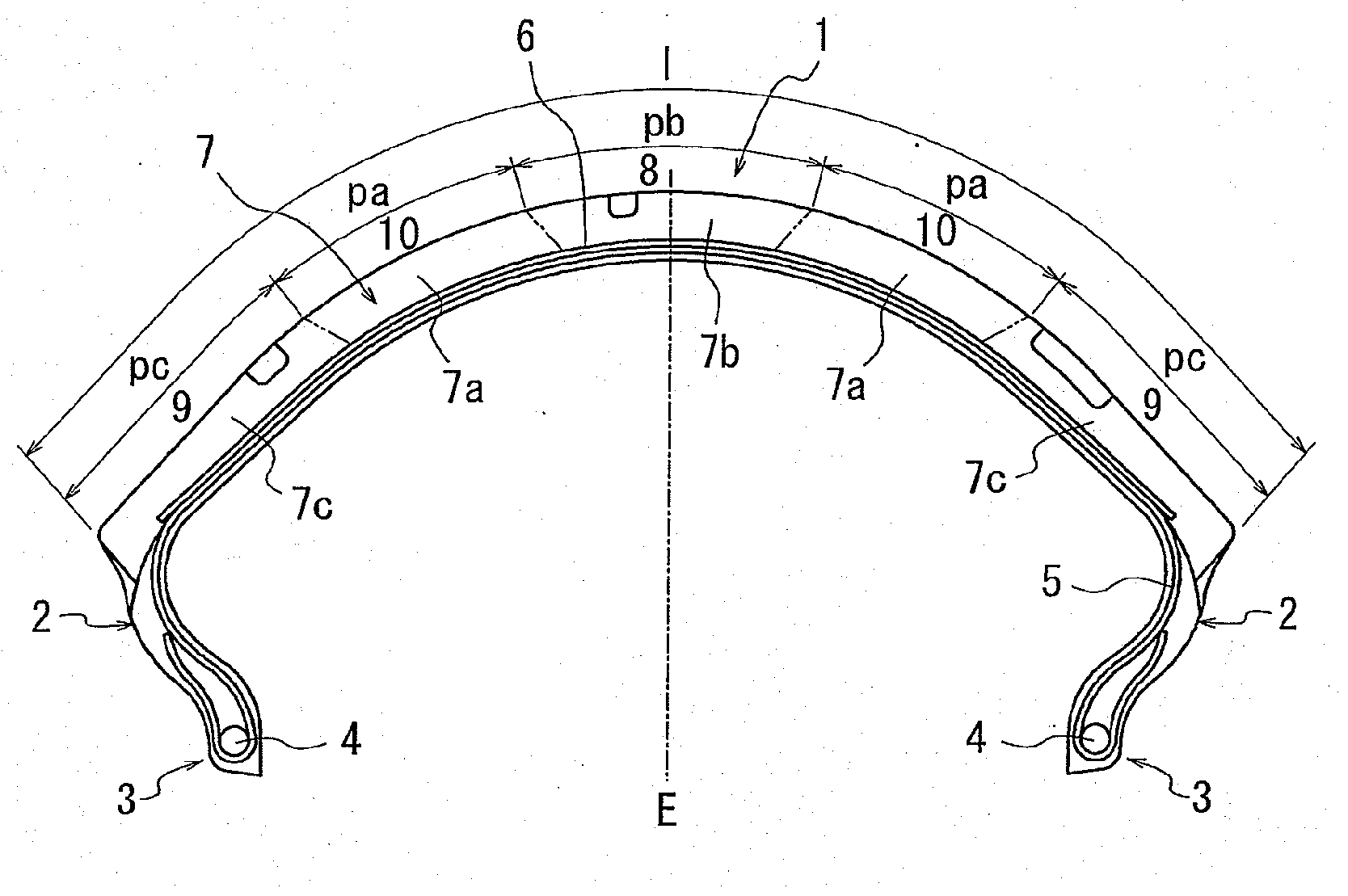 Pneumatic tire for motorcycle