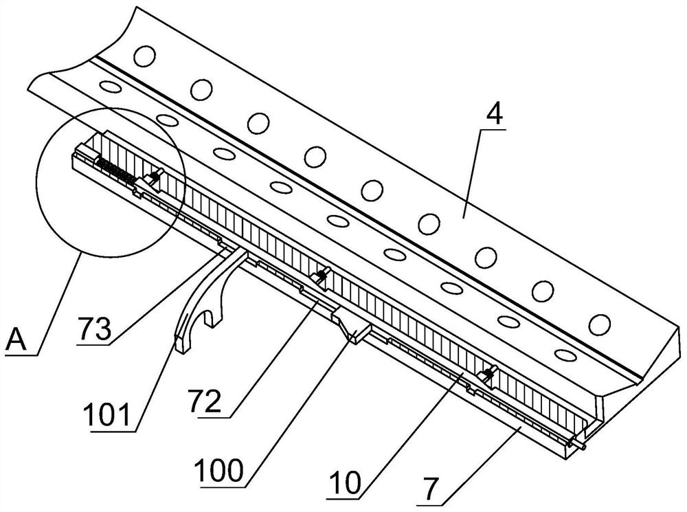 A green belt parking and moving device