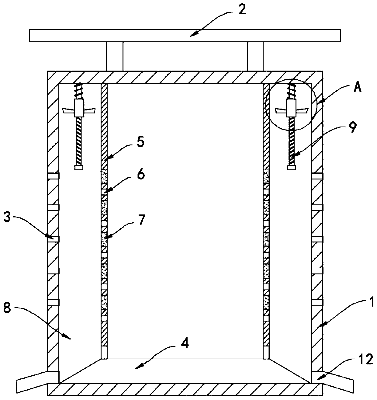 Anti-condensation type high-heat-dissipation outdoor power distribution cabinet