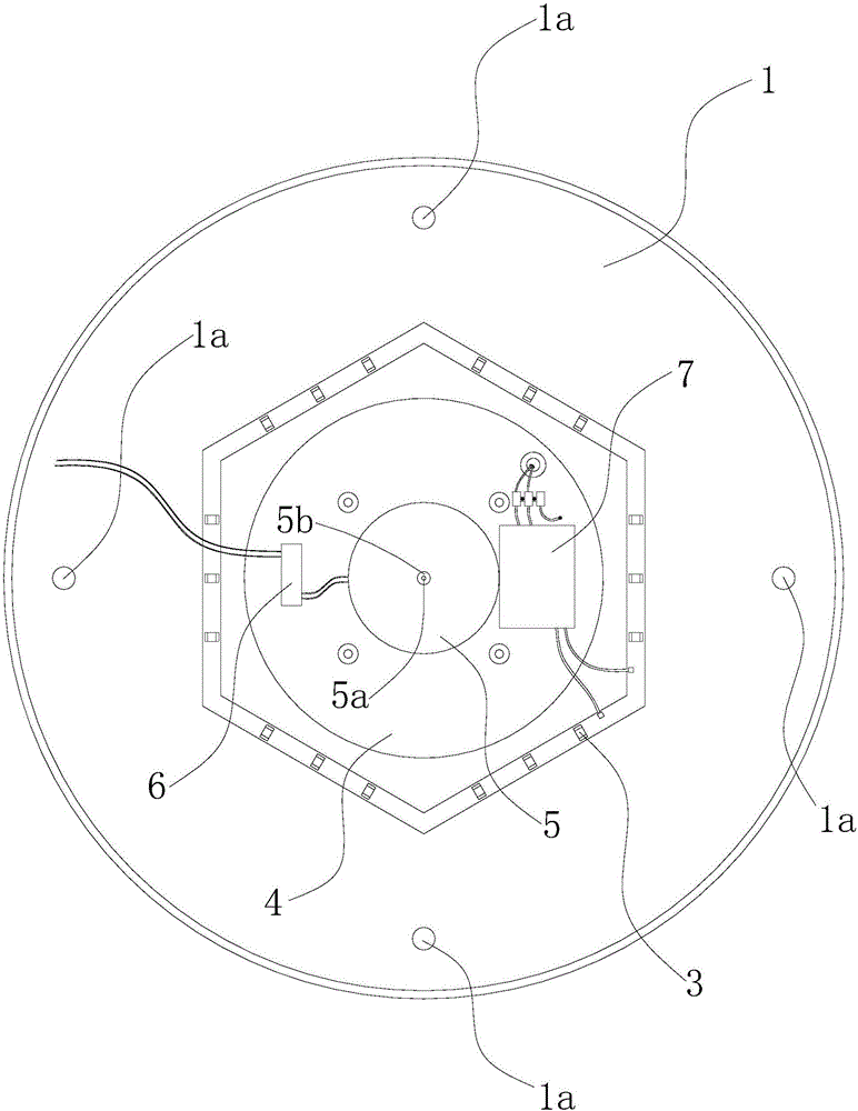 Clock ceiling lamp