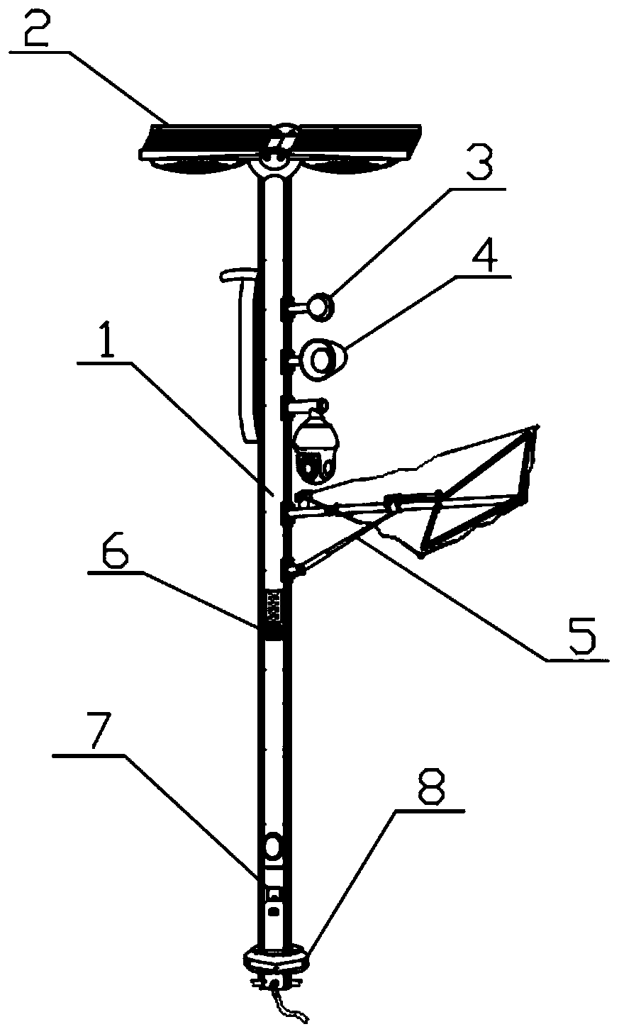 Modular installation and plug and play multi-function intelligent rod capable of being used humanly