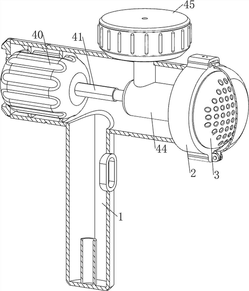 Household prickly heat powder auxiliary flapping device