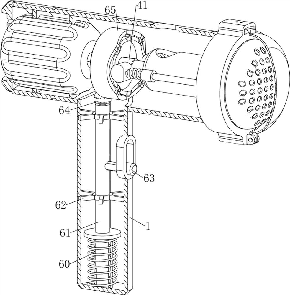 Household prickly heat powder auxiliary flapping device