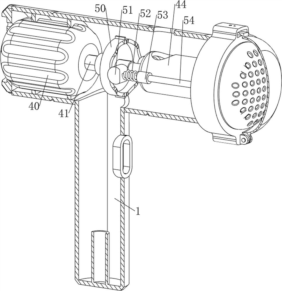 Household prickly heat powder auxiliary flapping device