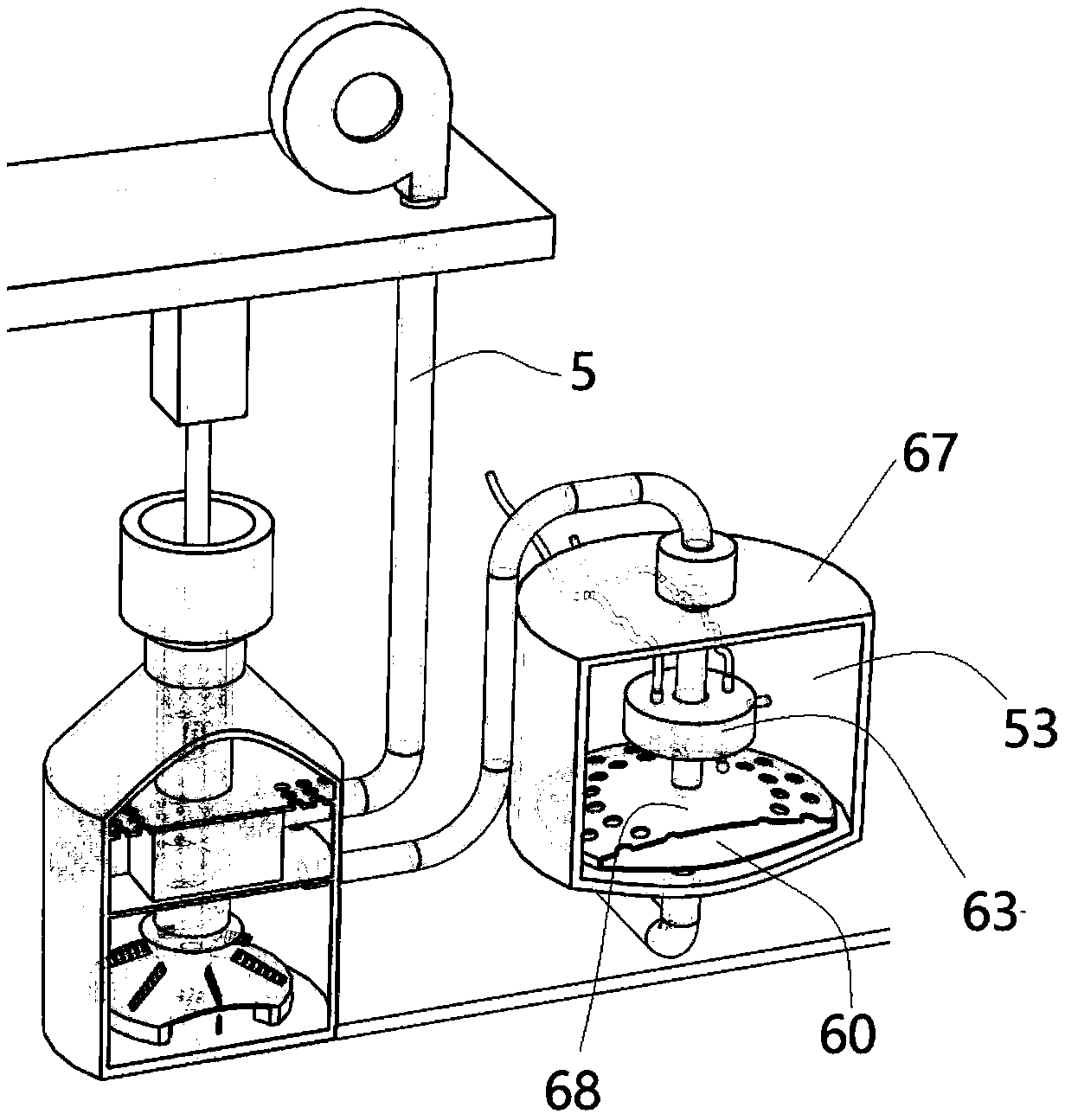 Sterilizing and precipitating system for water treatment and method thereof