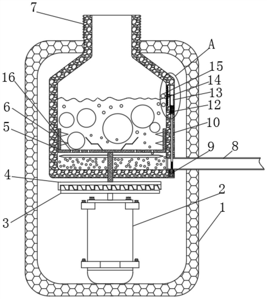 Safe kitchen waste processor with self-suction function