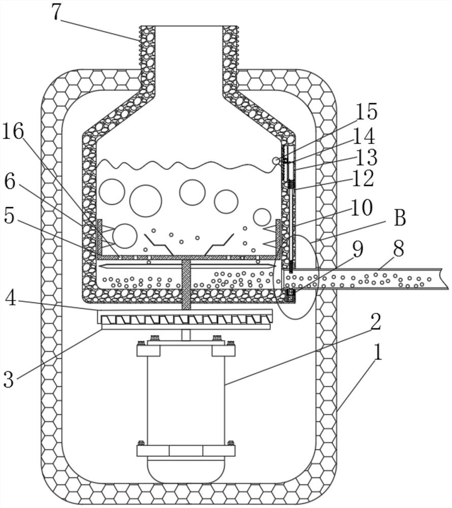 Safe kitchen waste processor with self-suction function