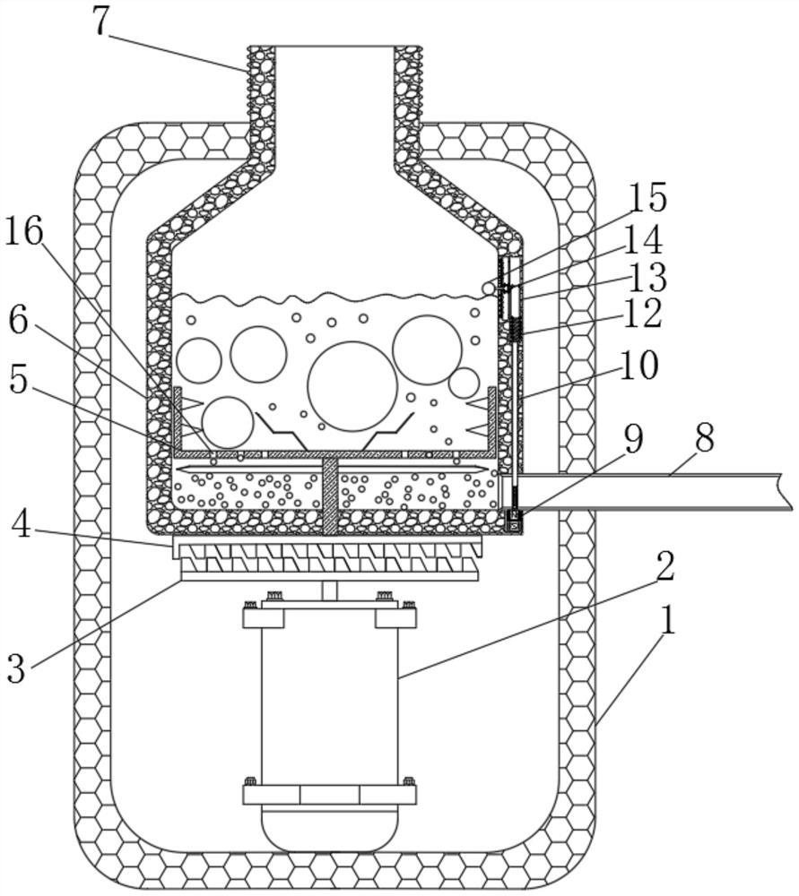 Safe kitchen waste processor with self-suction function