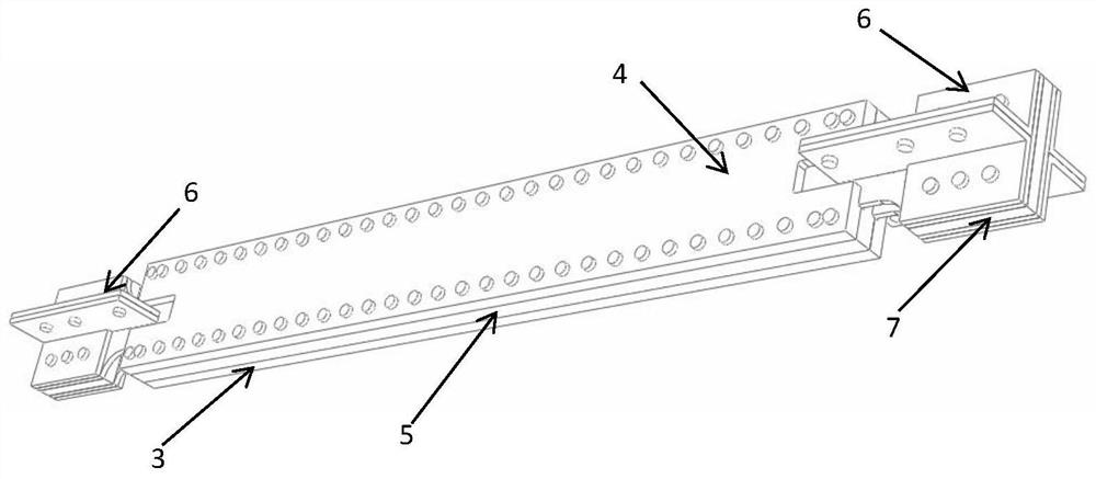 A buckling-restrained brace assembled with double aluminum alloy plates