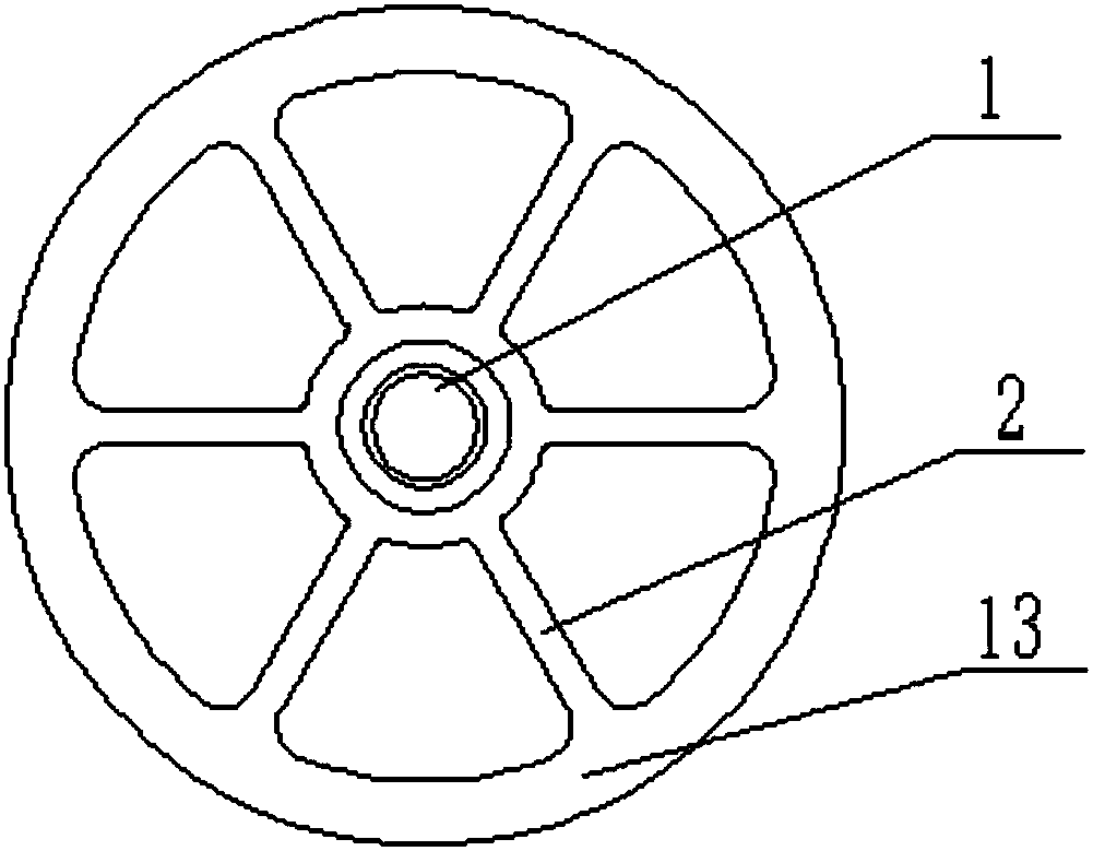 Forming method of composite material winding shaft containing injection layer