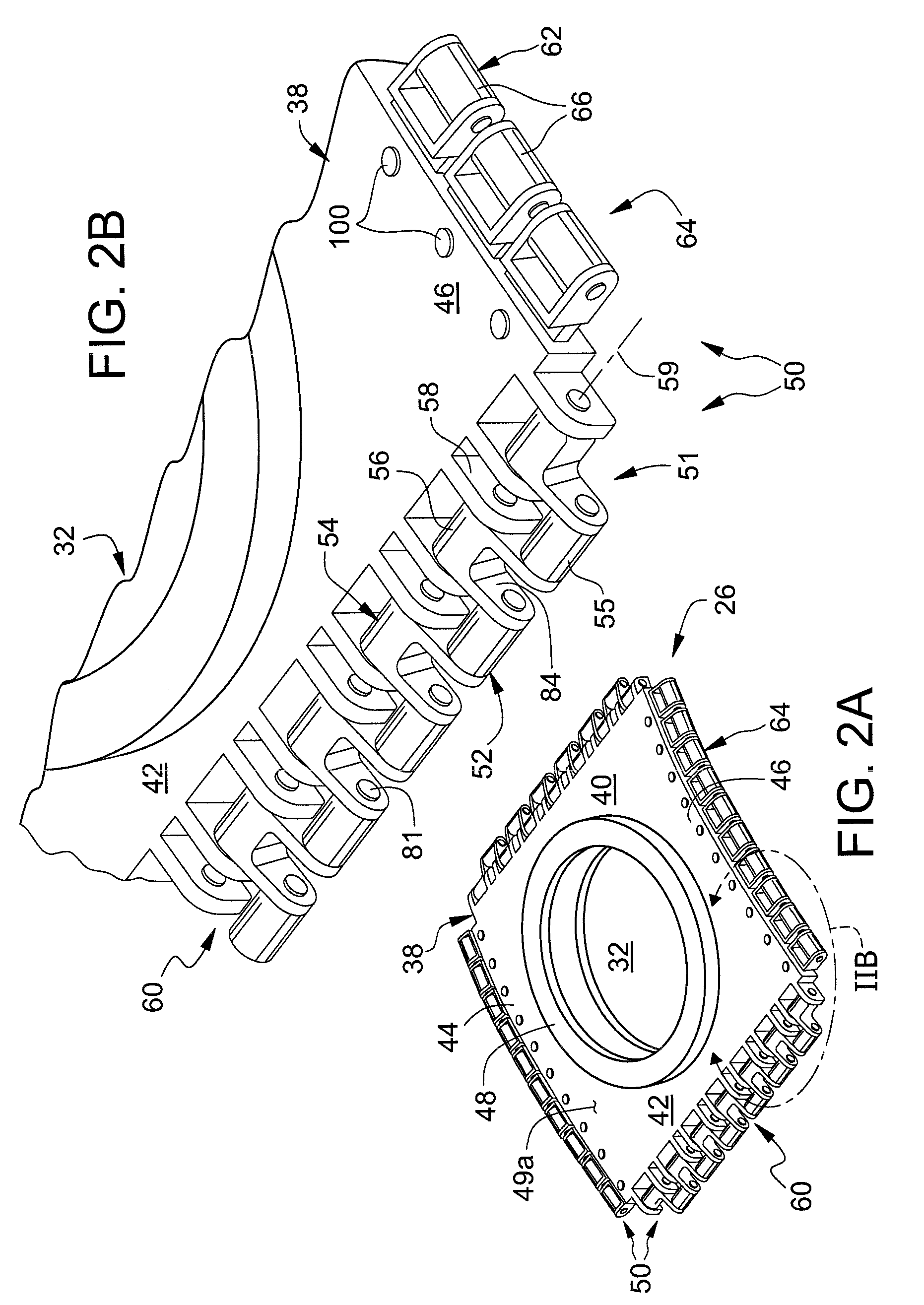 Apparatus for integrating a rigid structure into a flexible wall of an inflatable structure