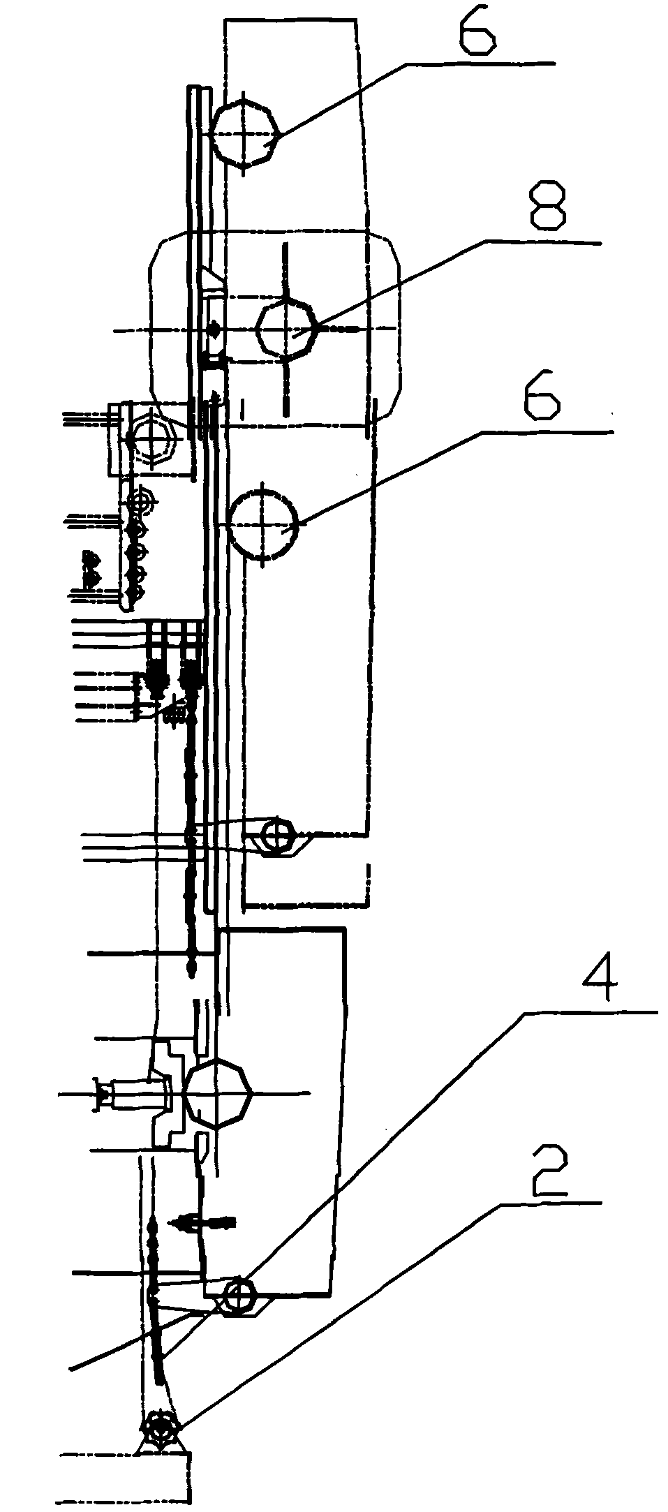 Automatic hydraulic side rolling type super-large hatch cover